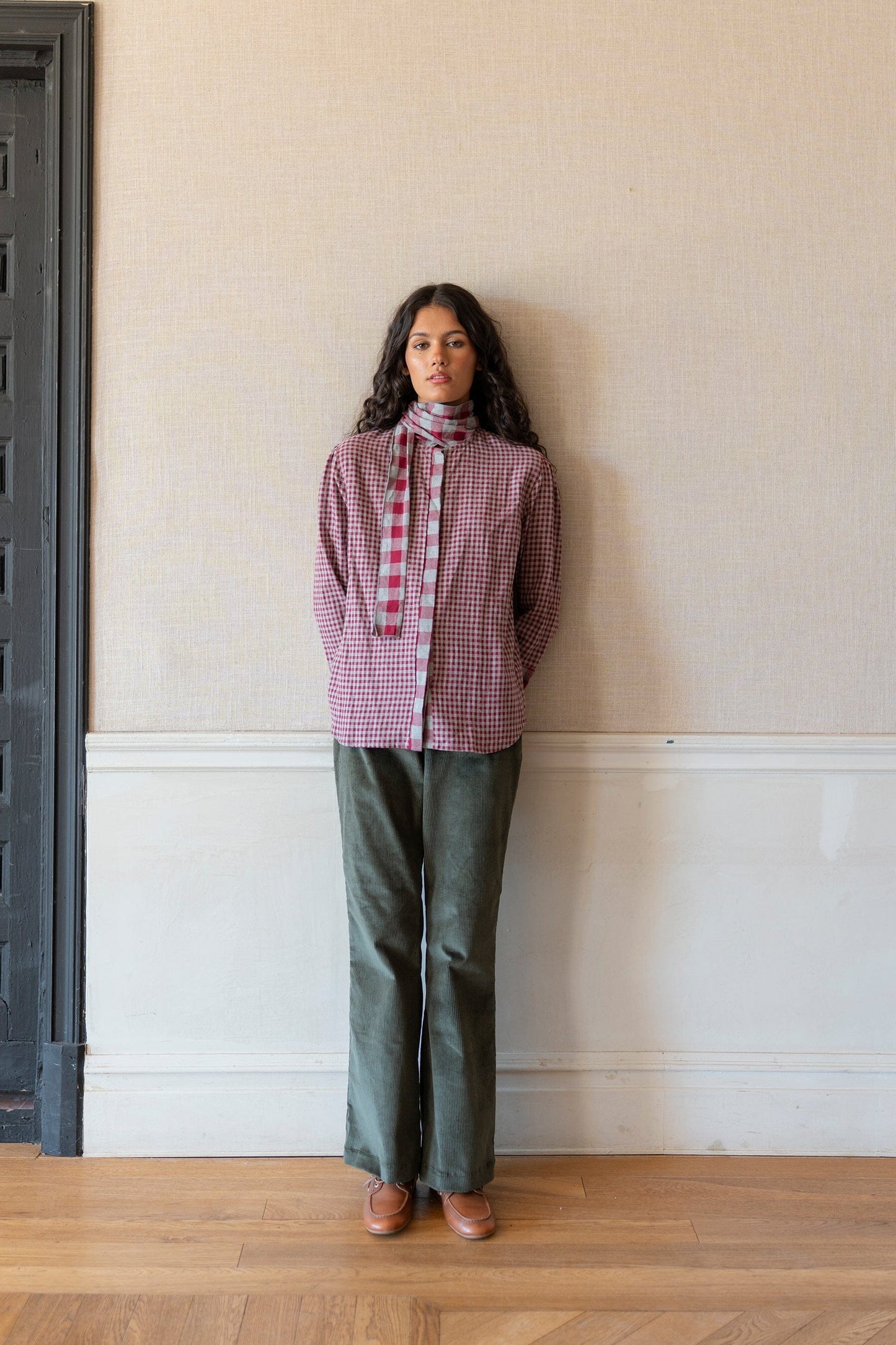 Camisa Vichy Rouge Shirts & Blouses Vano Studio 