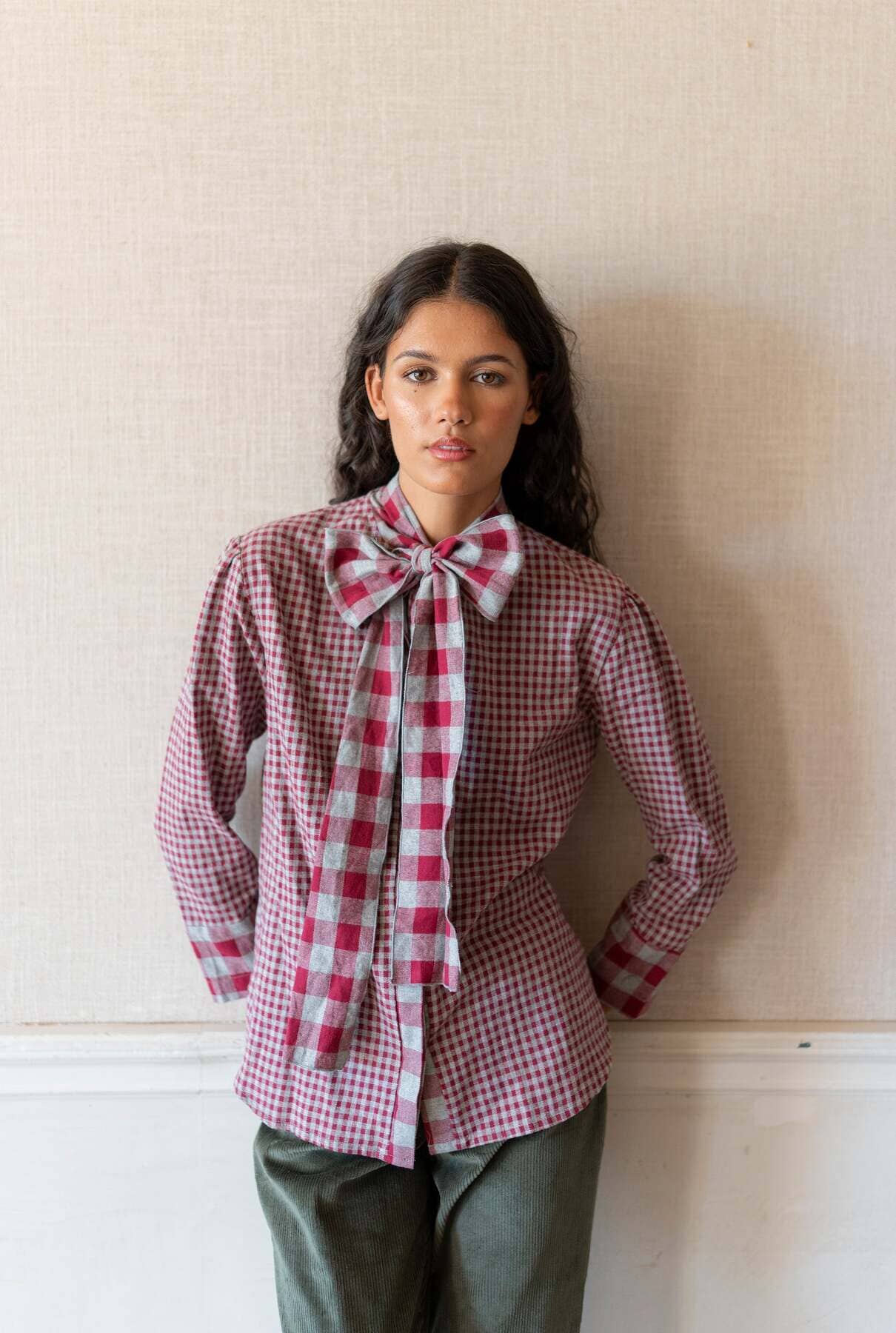 Camisa Vichy Rouge Shirts & Blouses Vano Studio 