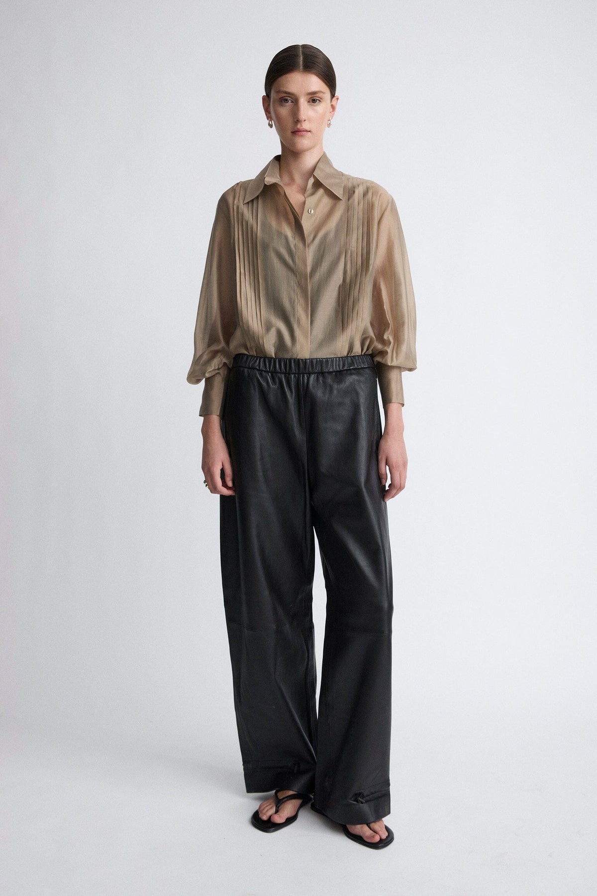 Camisas con jaretas arena Shirts & blouses Miguel Marinero 