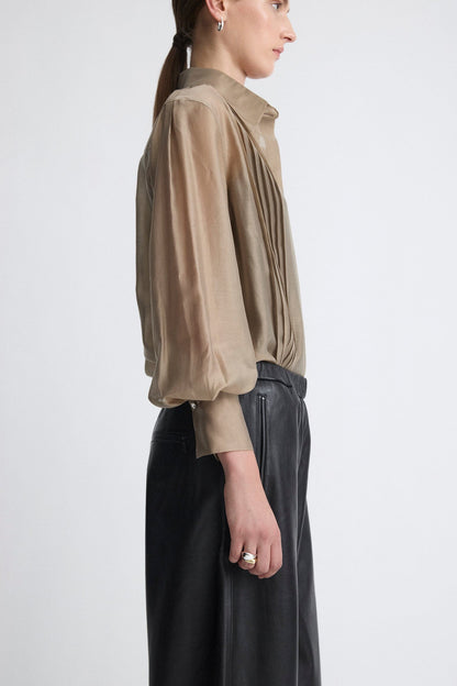 Camisas con jaretas arena Shirts & blouses Miguel Marinero 