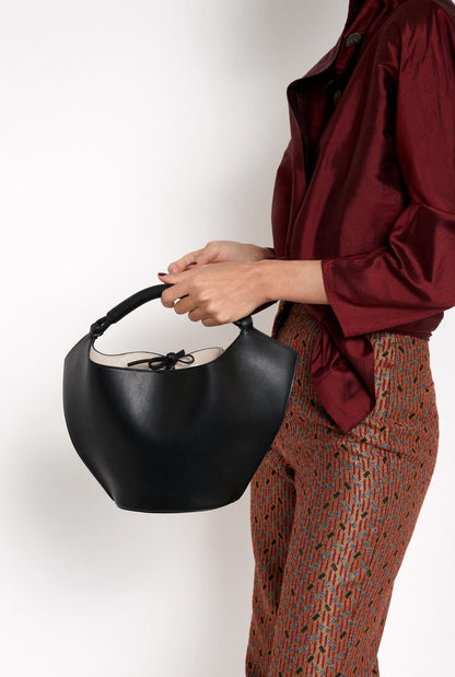 Canasto Bag Black Leather Shoulder bags Moi & Sass 