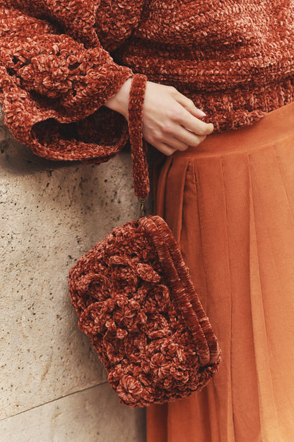 Canyon Terracotta Clutch Hand bags SOY FASCINANTE 
