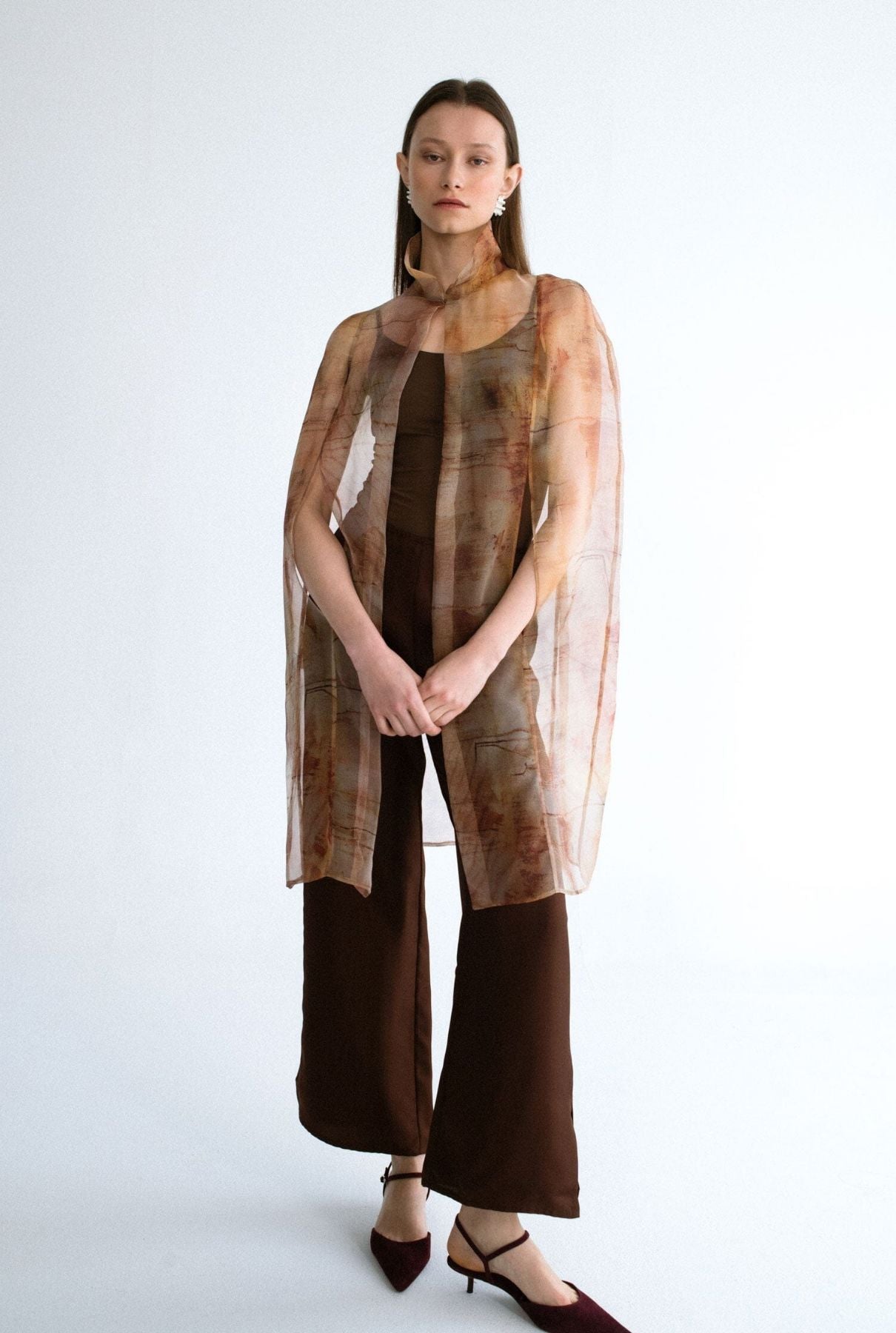 Capa organza estampada Capes & shawls Miguel Marinero 