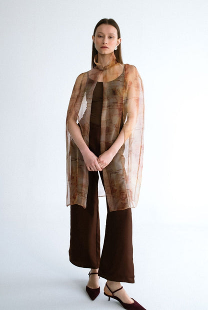 Capa organza estampada Capes & shawls Miguel Marinero 