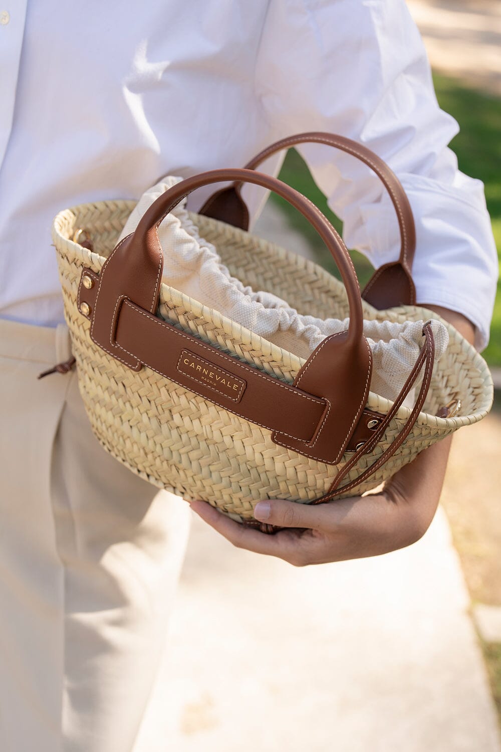Capazo Aria Brown Crossbody bags Carnevale Madrid 