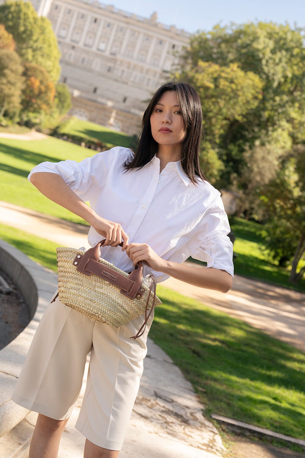 Capazo Aria Brown Crossbody bags Carnevale Madrid 