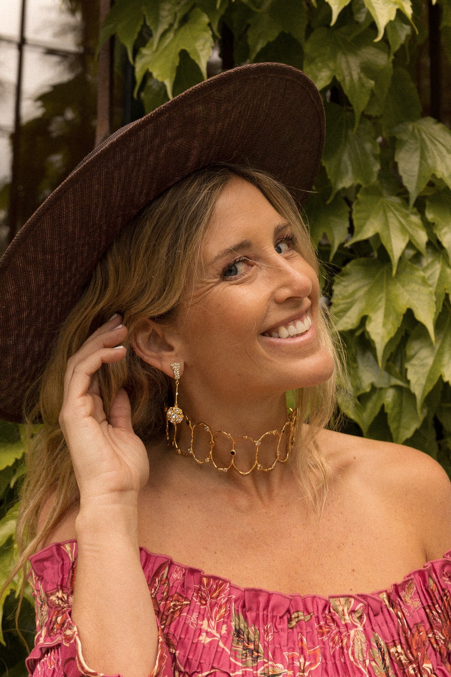 Capeline Miriam marrón oscuro Hats Coterelle 