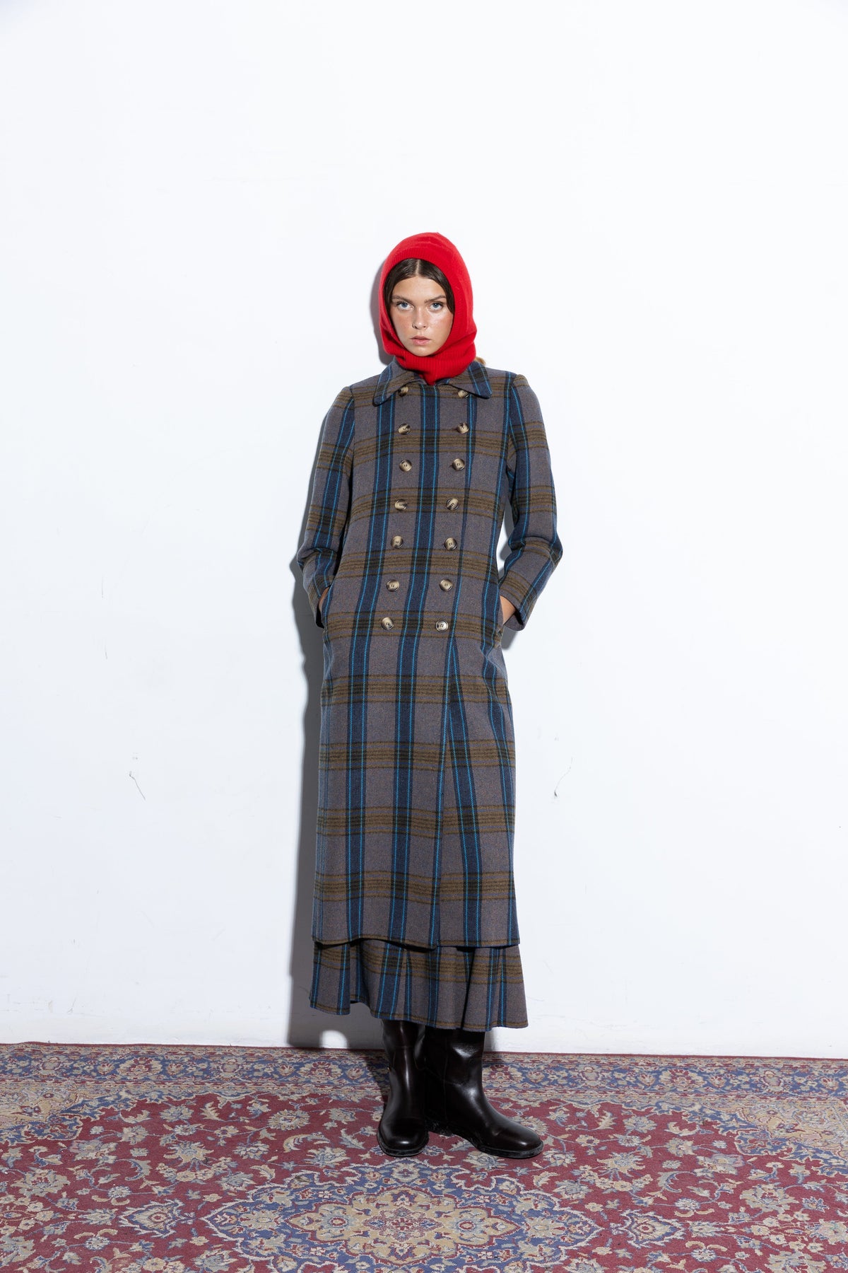Capucine Blue Coat Coats Copines 