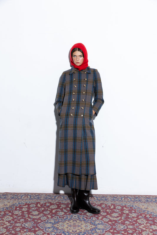 Capucine Blue Coat Coats Copines 
