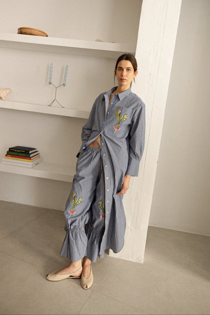 Carlota Blue Pants Pantalón Maràvic 