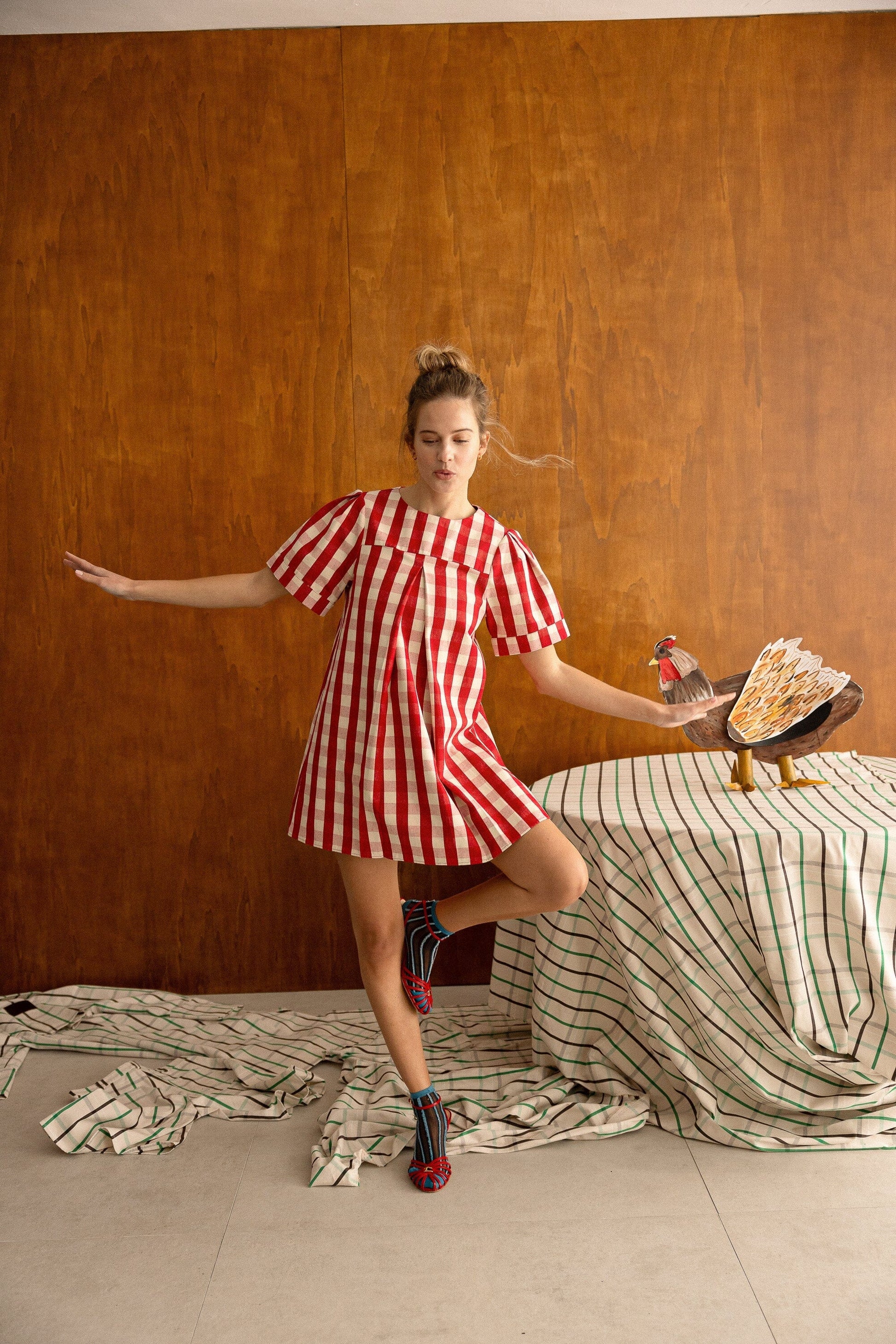 Carmela Red Dress Vestido Maràvic 