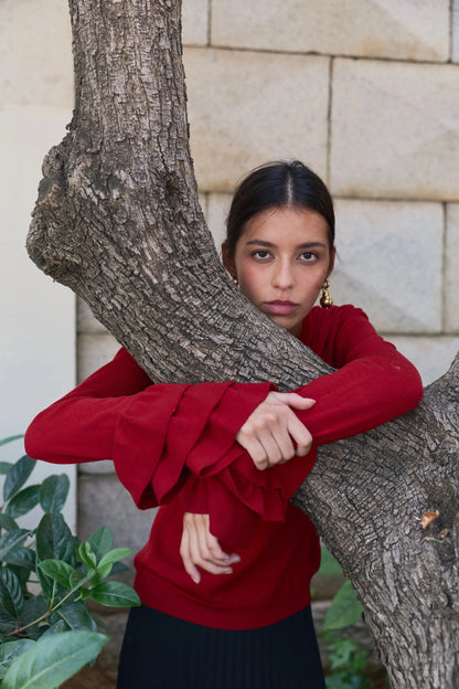 Carmen Knit Red Sweaters Laia Alen 