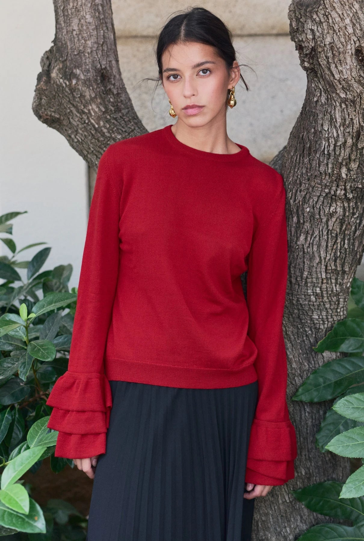 Carmen Knit Red Sweaters Laia Alen 