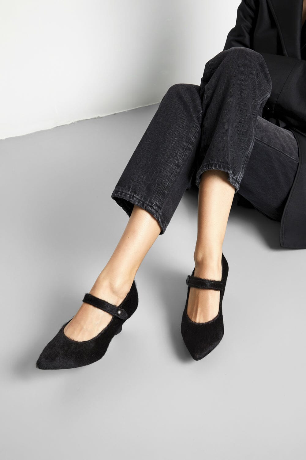 Carmen Pumps in Chocolate Calf Hair Carmen AUGUSTA 