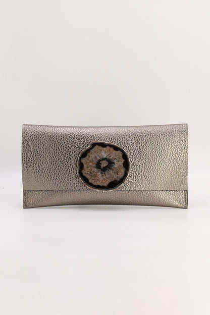 Cartera Maxi Bronce Ágata Natural Bags Ecue 