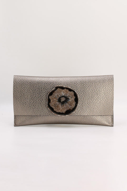 Cartera Maxi Bronce Ágata Natural Bags Ecue 