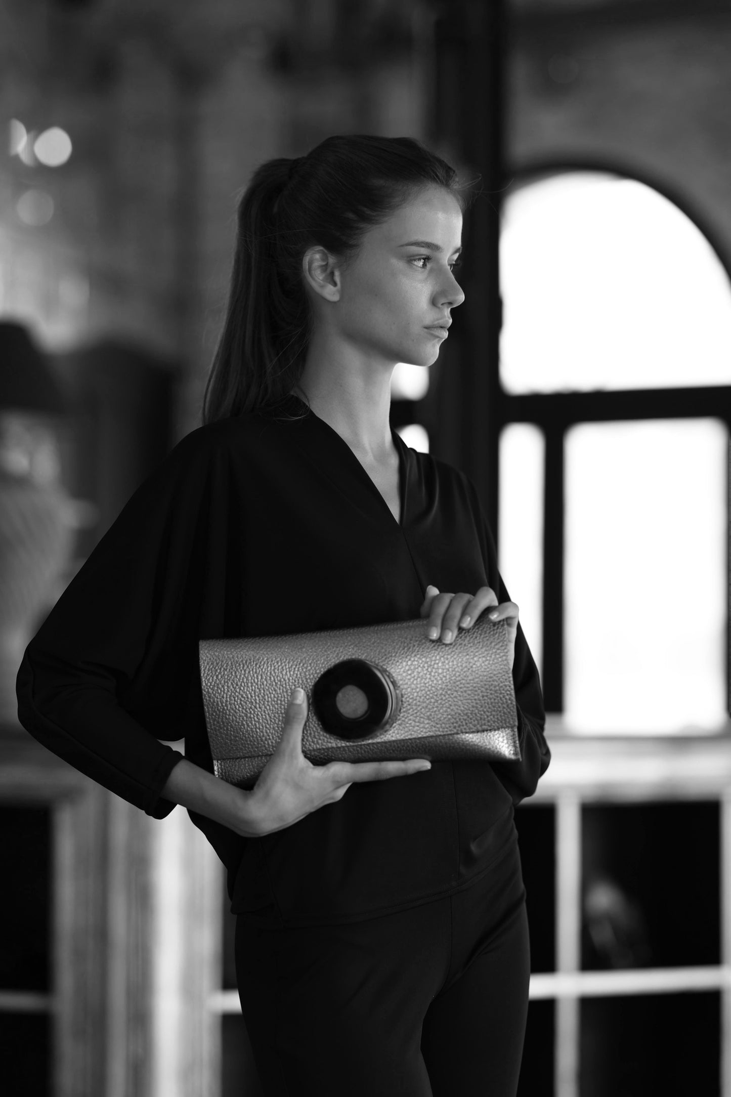 Cartera Maxi Dorada Ágata Verde CARTERAS Ecue 