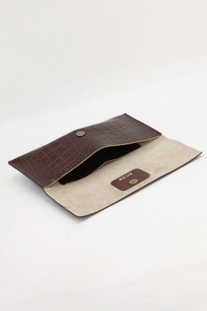 Cartera Maxi Premium Coco Marrón Asta Ovalada CARTERAS Ecue 