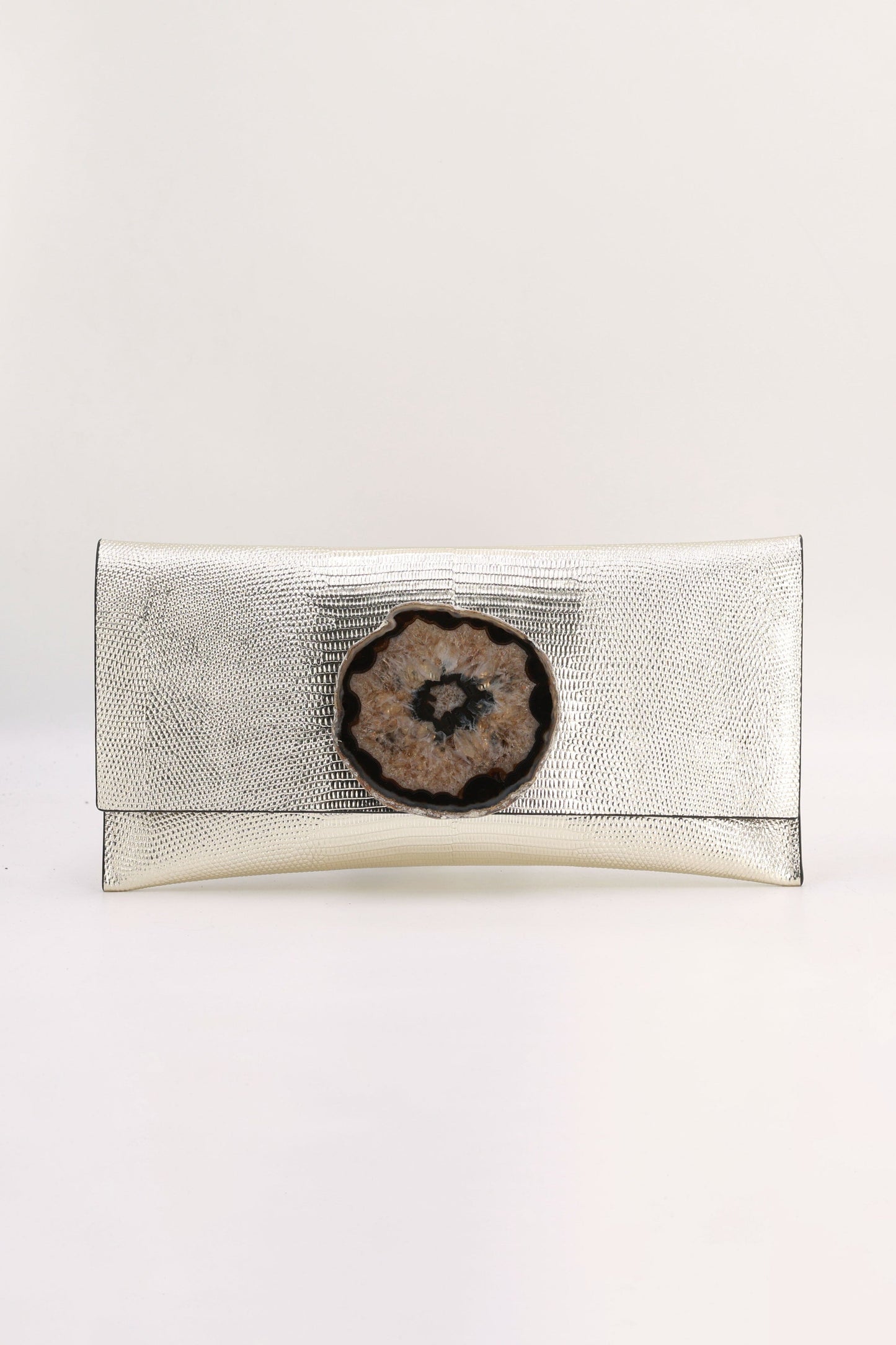 Cartera Maxi Premium Dorado Claro Ágata Natural CARTERAS Ecue 