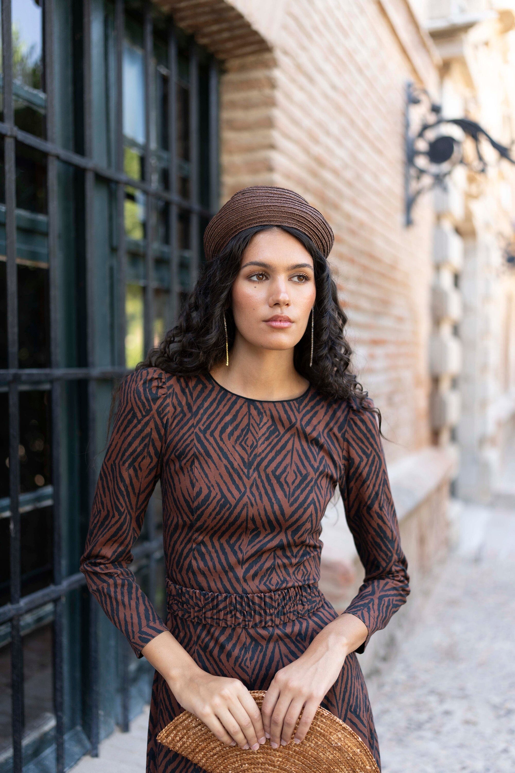 Casquete Josephine camel ES Fascinante