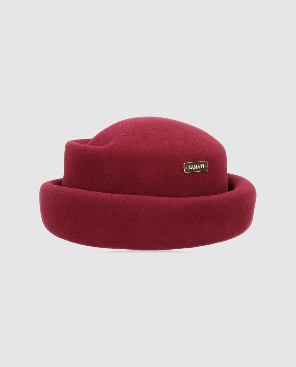 Casquete Nina burdeos Zahati 
