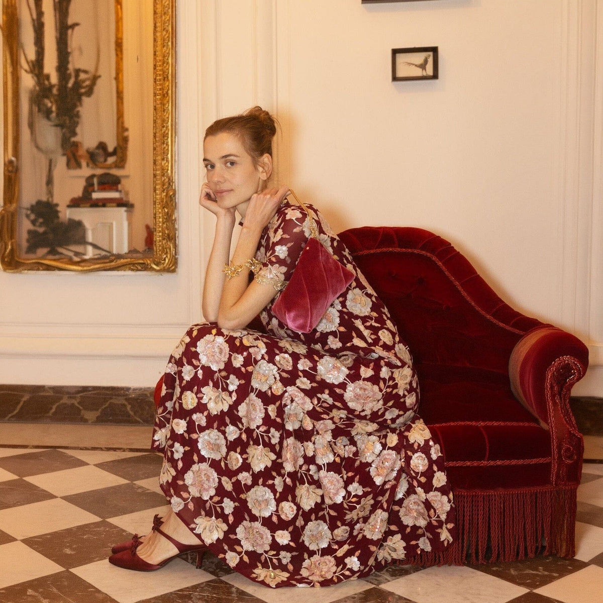 Celia Bordeaux Dress Dresses Leyre Doueil 