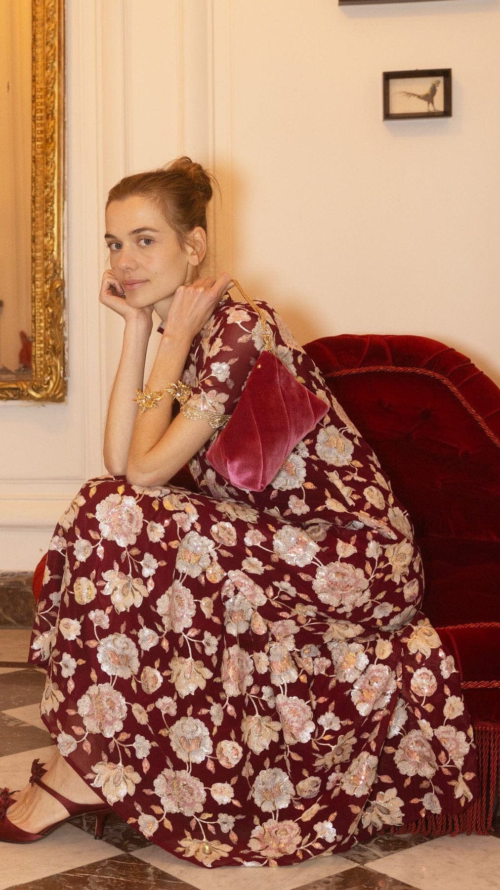 Celia Bordeaux Dress Dresses Leyre Doueil 