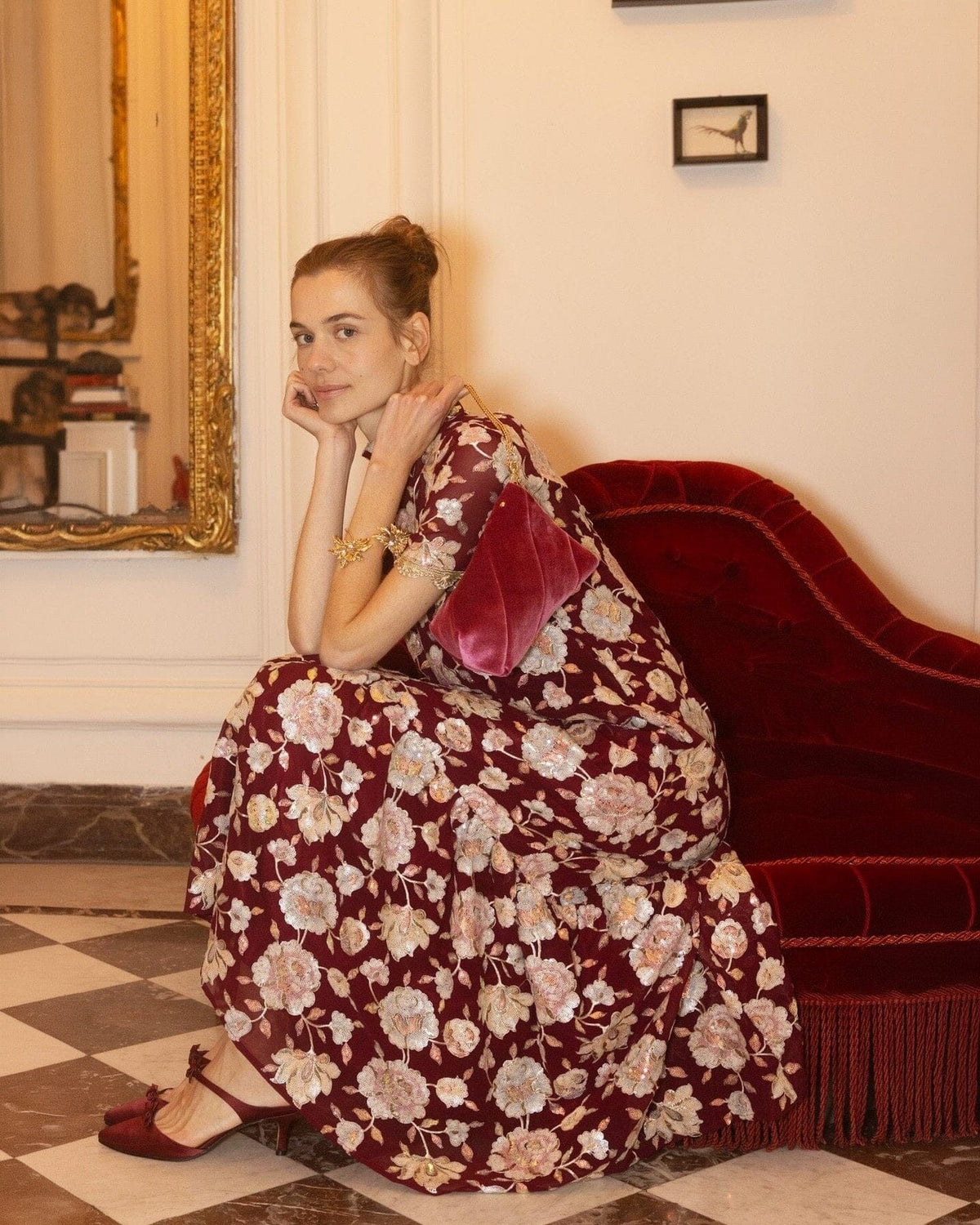 Celia Bordeaux Dress Dresses Leyre Doueil 