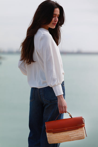 Cesta Ena Camel Tote bags Ecue 