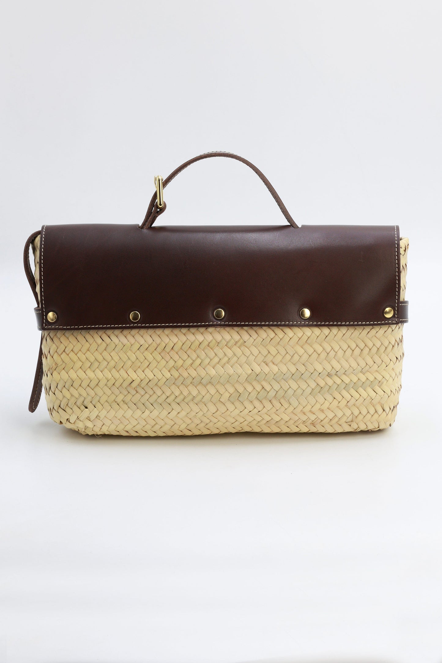 Cesta Ena Marrón Tote bags Ecue 