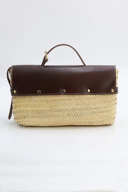 Cesta Ena Marrón Tote bags Ecue 