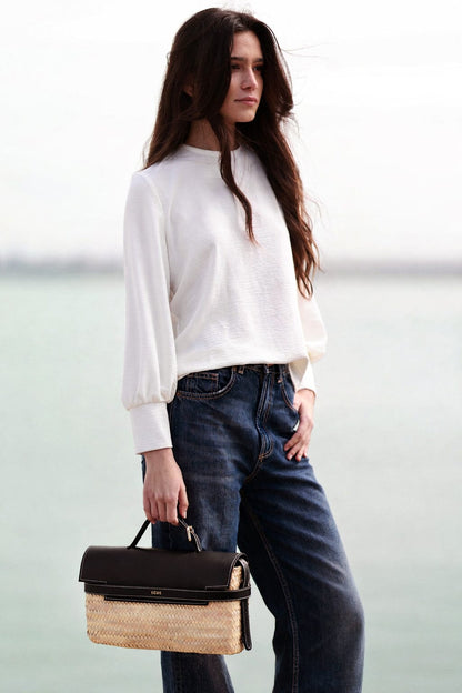 Cesta Ena Negra Shoulder bags Ecue 