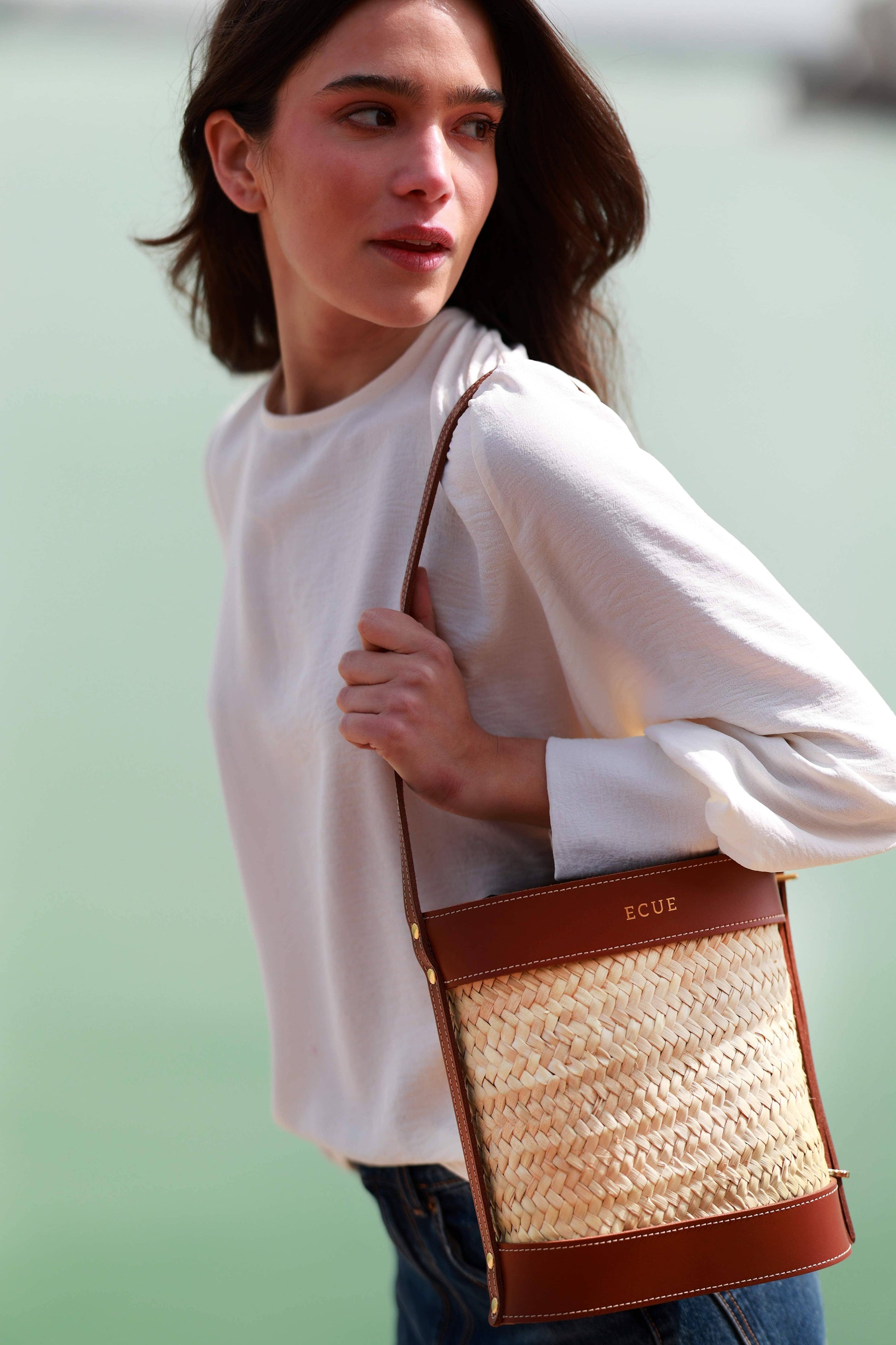 Cesta Evo Camel Hand bags Ecue 