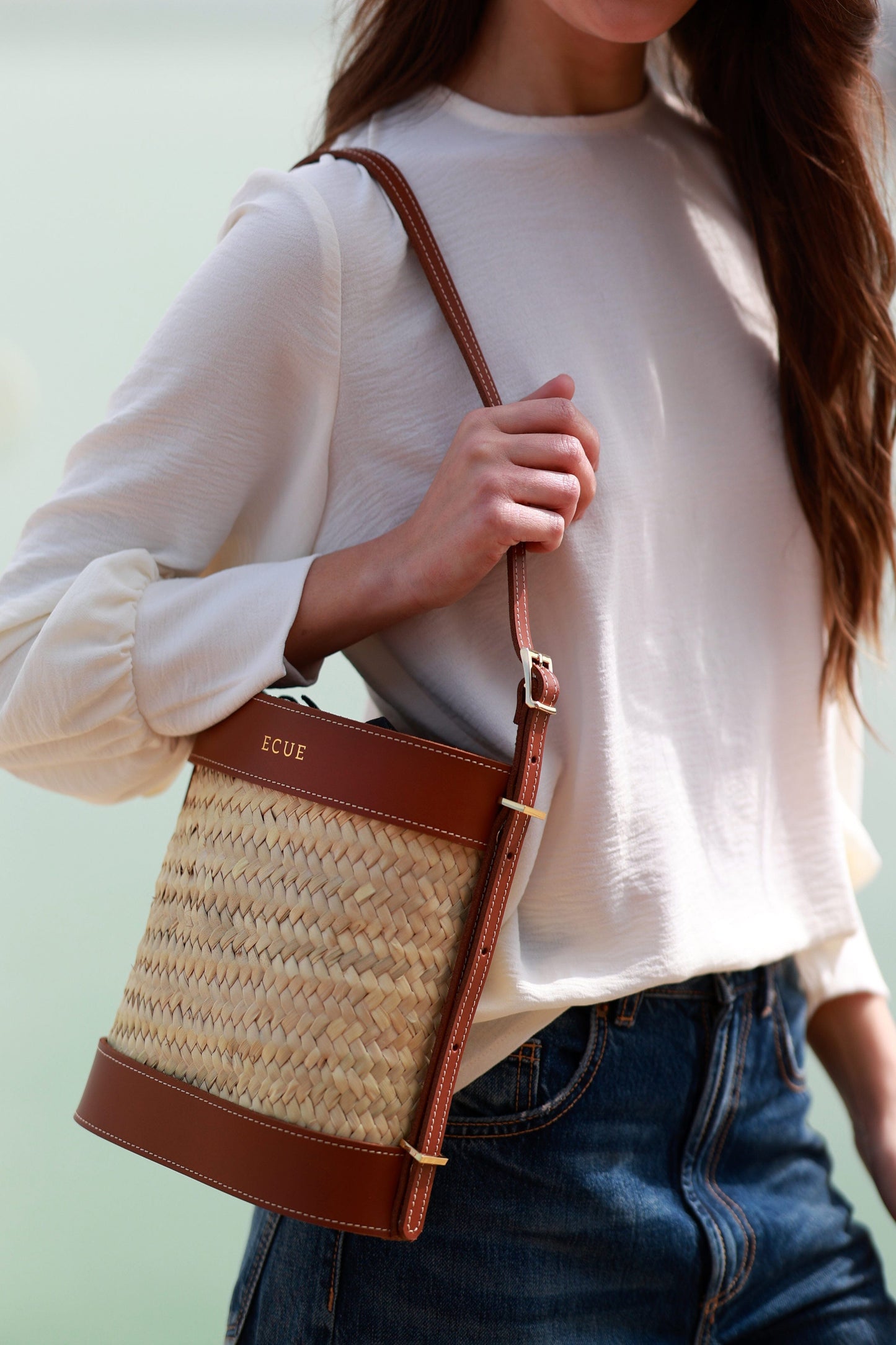 Cesta Evo Camel Hand bags Ecue 