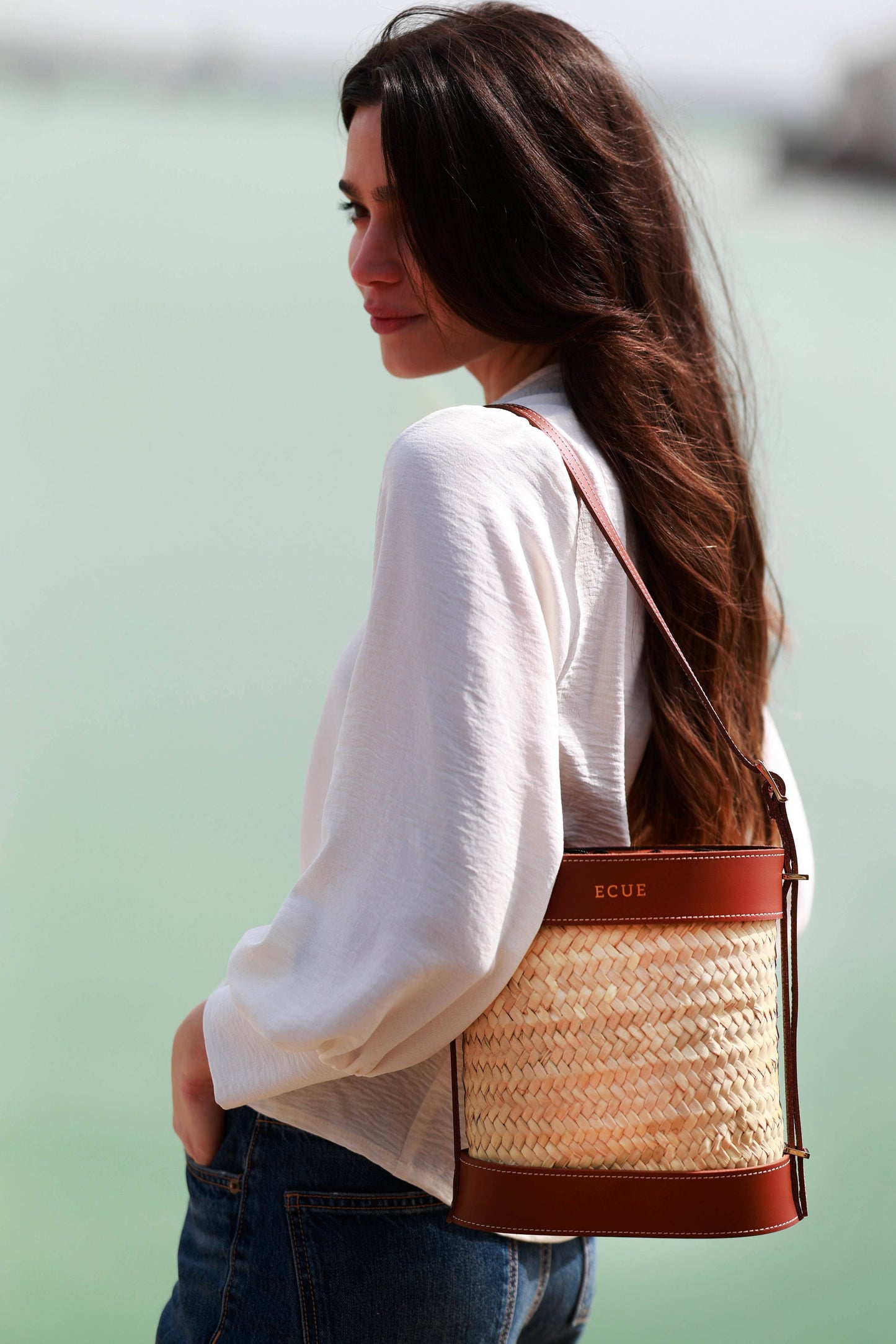 Cesta Evo Camel Hand bags Ecue 