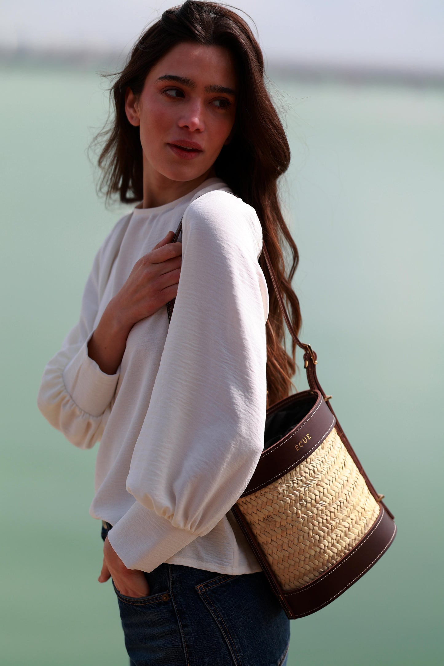 Cesta Evo Marrón Shoulder bags Ecue 