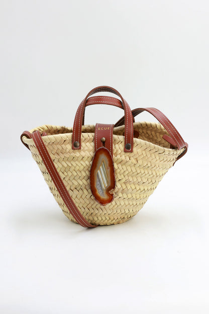 Cesta Leo Camel Ágata Natural Crossbody bags Ecue 