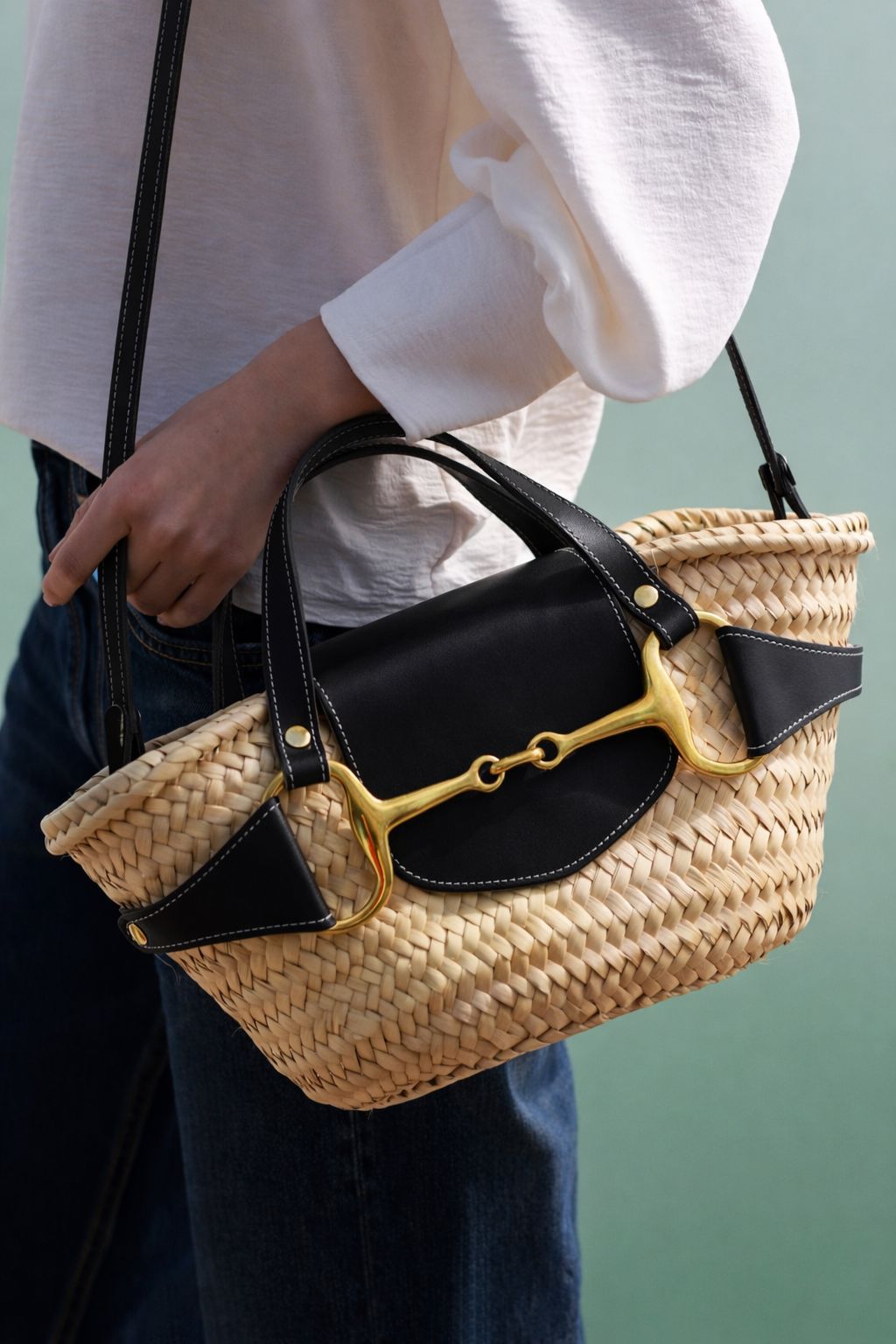 Cesta Nun Negra Tote bags Ecue 