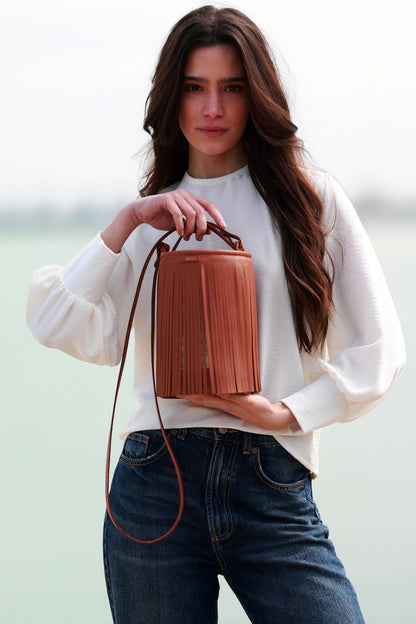 Cesta Zen Camel Shoulder bags Ecue 