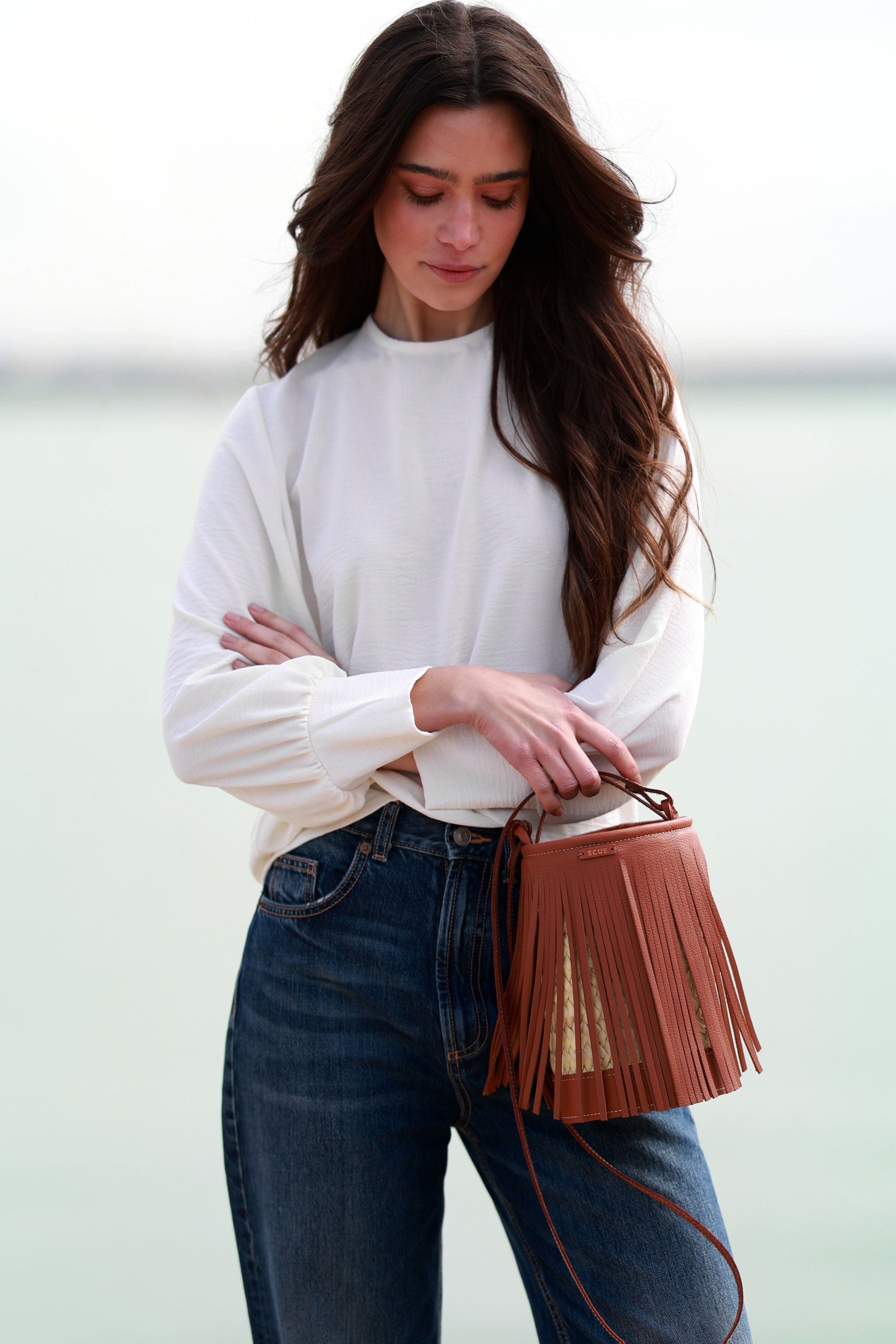 Cesta Zen Camel Shoulder bags Ecue 
