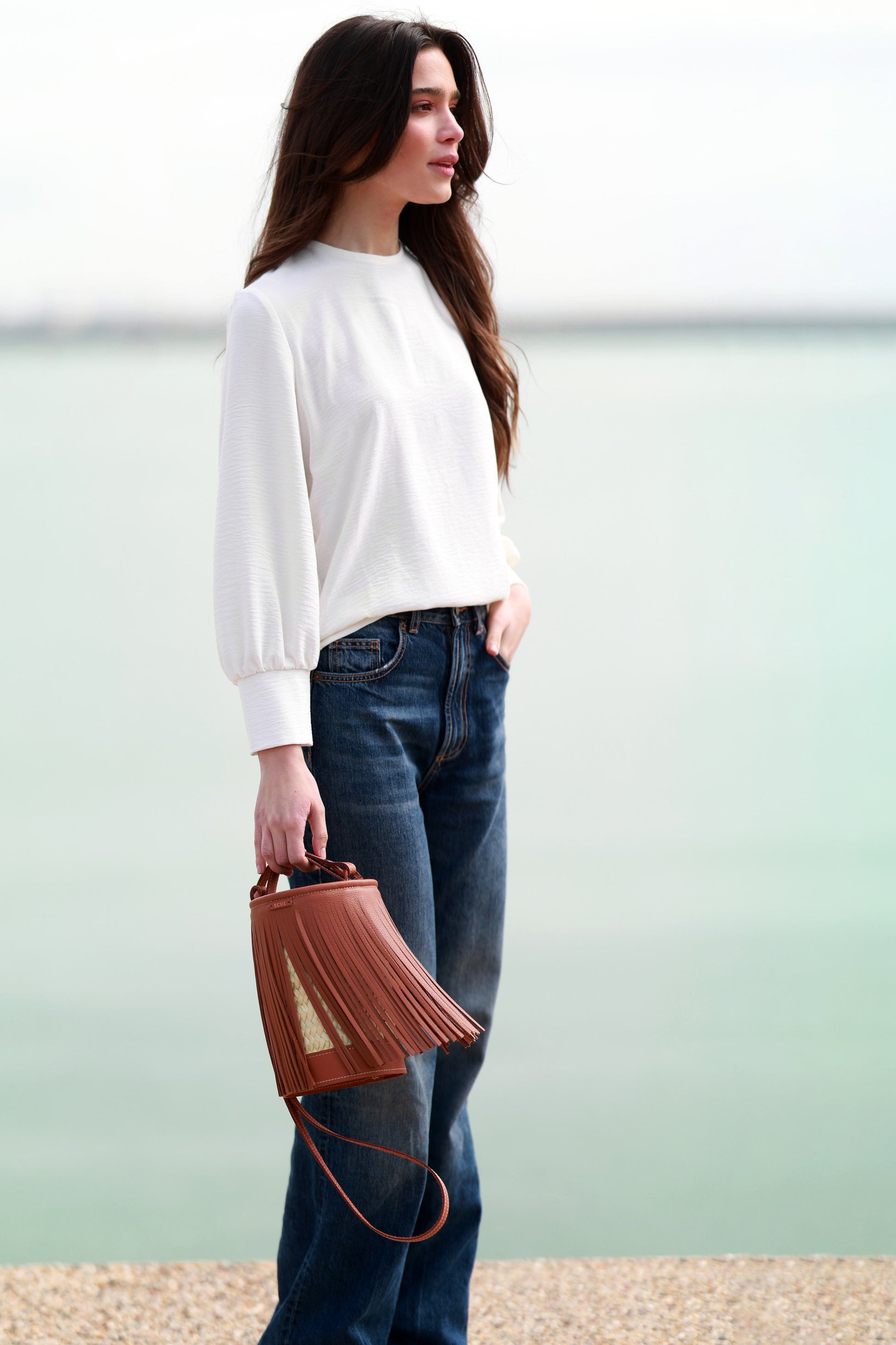 Cesta Zen Camel Shoulder bags Ecue 