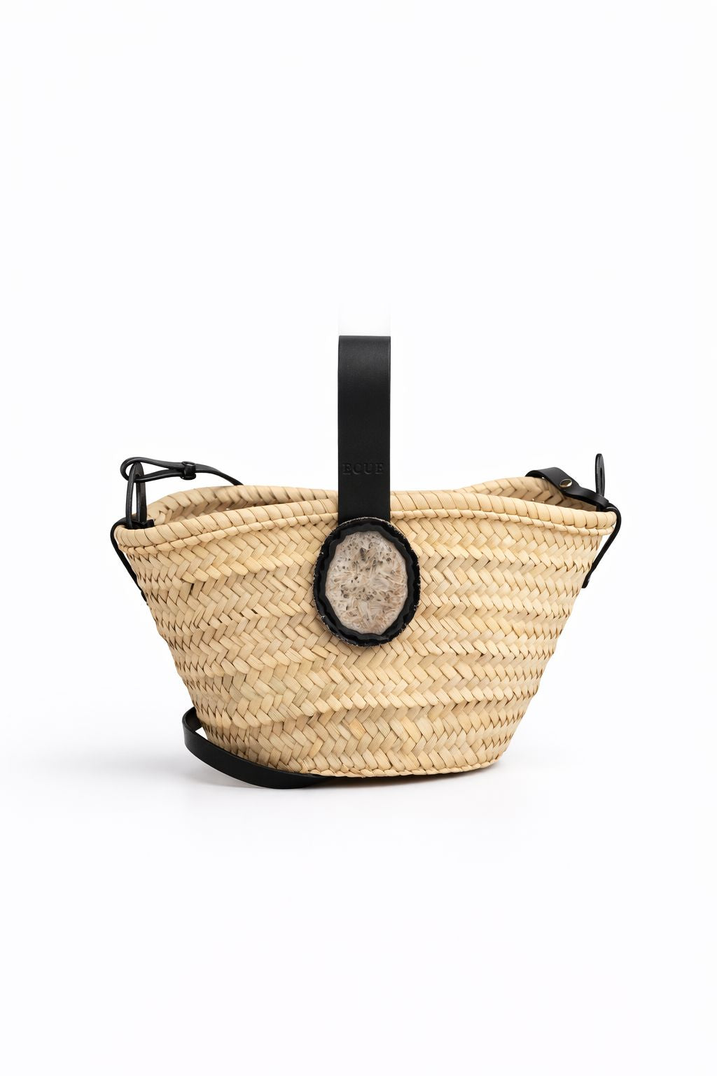 Cesta Zoe Negra Ágata Natural Crossbody bags Ecue 