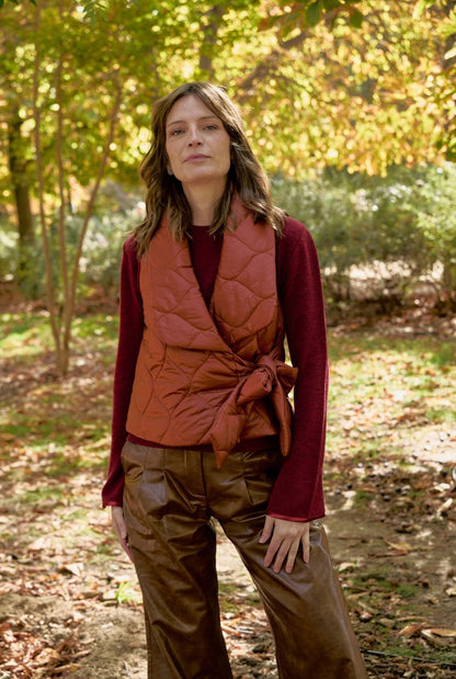 CHALECO CADIZ TERRACOTA Vests Devota & Lomba Prêt-à-porter 