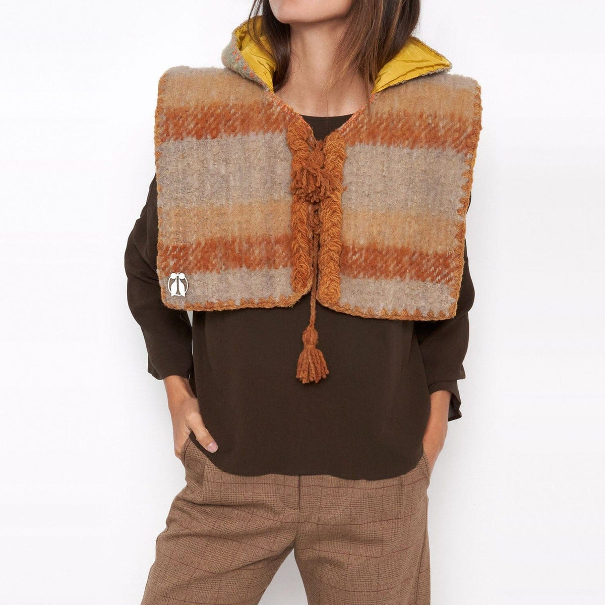 Chaleco Danza de fuego amarillo Vests Eiina Brand 