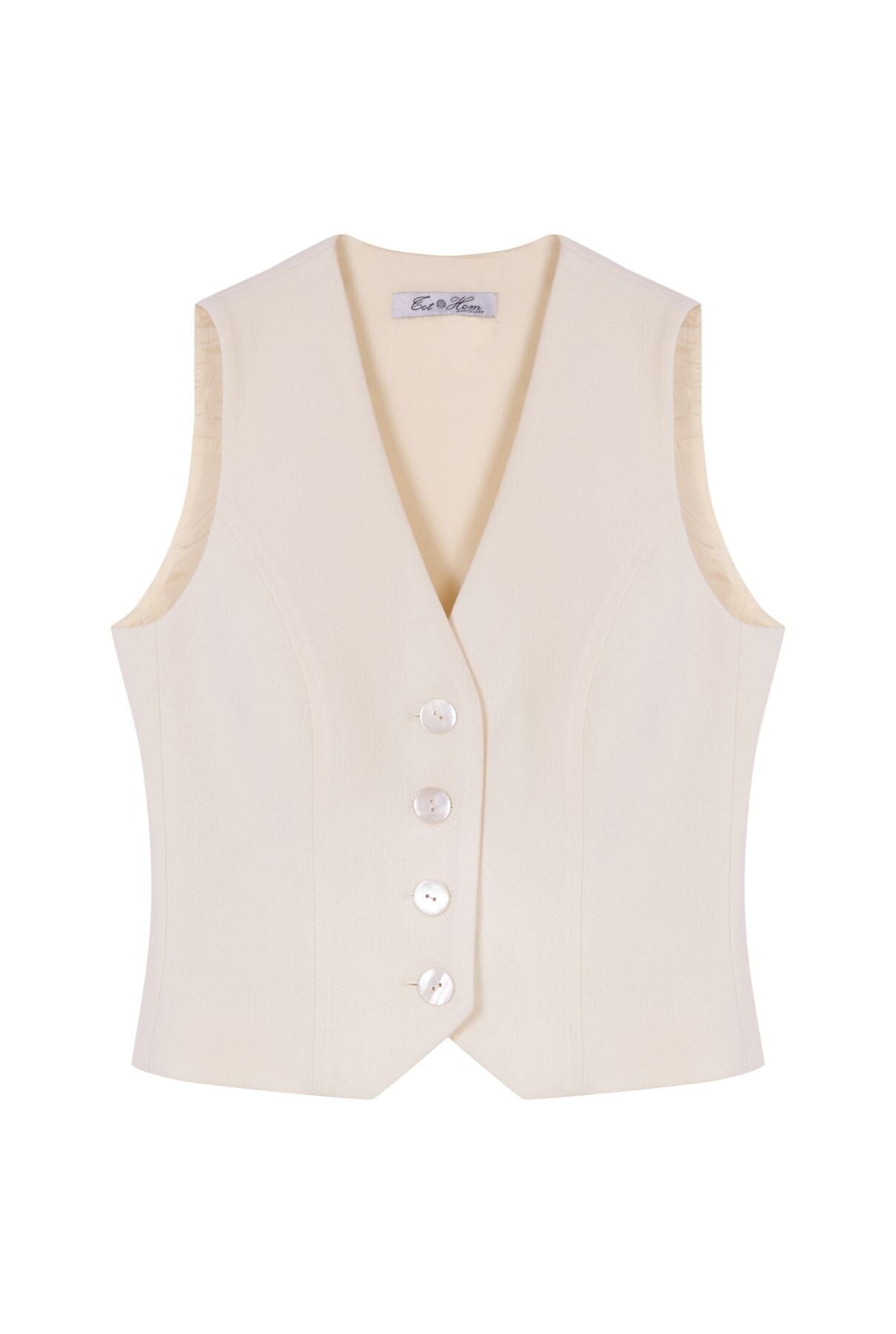 Chaleco de crep de lana Vests Tot-Hom 
