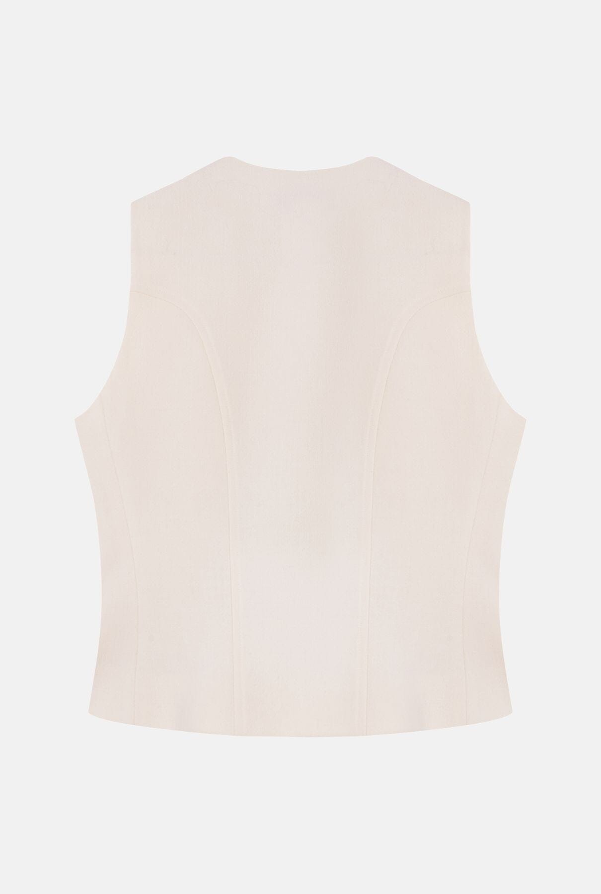 Chaleco de crep de lana Vests Tot-Hom 