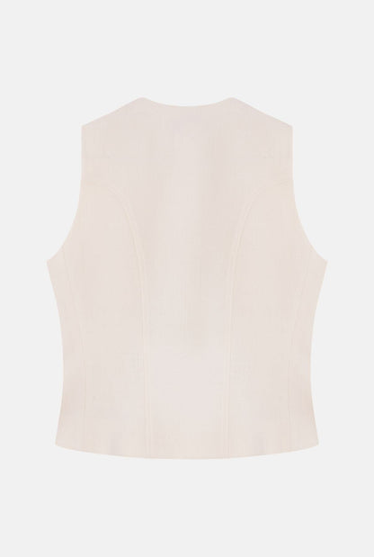 Chaleco de crep de lana Vests Tot-Hom 