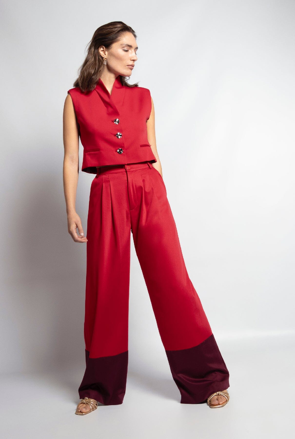 Chaleco Gadea Rojo Vests Galcon Studio 