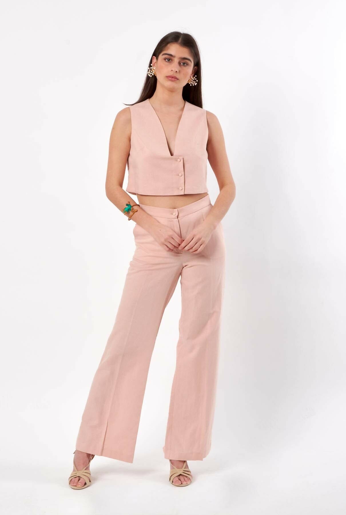 CHALECO LUNA ROSA CUARZO Vests Devota & Lomba Prêt-à-porter 