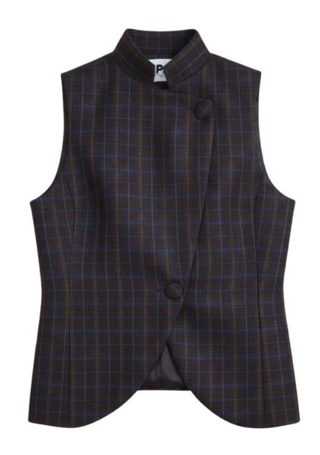 Chaleco Sereno Cuadros Azul Vests IPA BRAND 